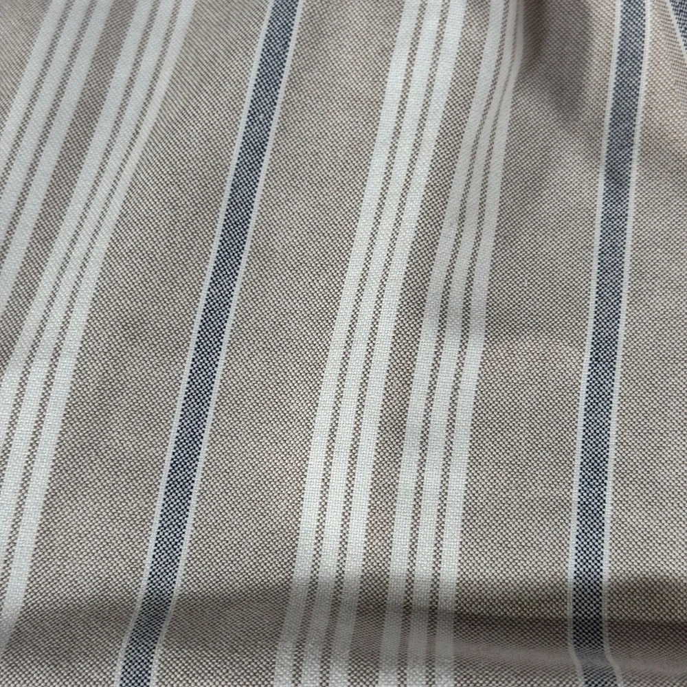 Ralph Lauren Shirt Yarmouth Men 16/34 Stripe Button-Down Beige/White Retro Faded - Picture 4 of 7